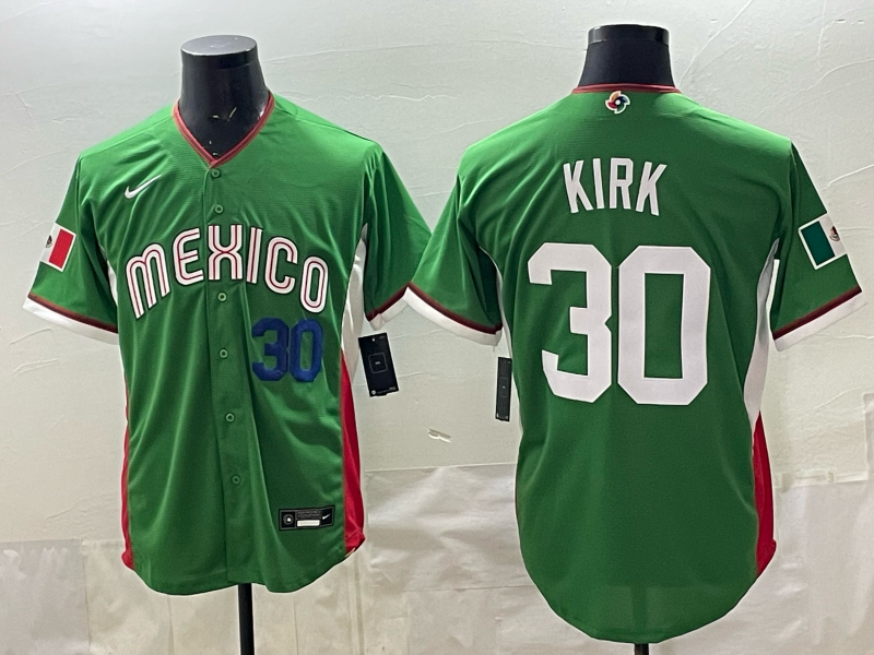 Men 2026 World Cub USA #30 Kirk green Nike MLB Jersey 009->more jerseys->MLB Jersey